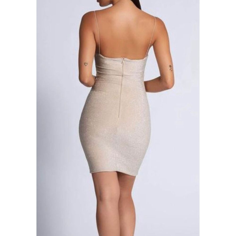 Meshki Mia Thin Strap Shimmer Mini Dress - Picture 2 of 7